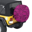 Alohawaii Accessory - Polynesian Maori Lauhala Pink Hawaii Spare Tire Cover - AH - J4