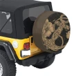 Alohawaii Accessory - Anchor Poly Tribal Gold Spare Tire Cover AH J1