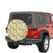 Alohawaii Accessory - Tropical Flamingo Yellow Hawaii Spare Tire Cover - AH - J4
