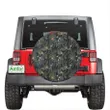 Tropical Leaves And Flowers In The Night Style Hawaii Spare Tire Cover | alohawaii.co