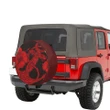 Alohawaii Accessory - Anchor Poly Tribal Red Spare Tire Cover AH J1