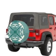 Alohawaii Accessory - Hawaiian Quilt Tradition Turquoise Spare Tire Cover AH J1