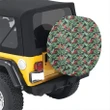 Alohawaii Accessory - Tropical Monstera Leaf Green Mix Hawaii Spare Tire Cover - AH - J4