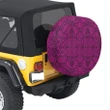 Alohawaii Accessory - Polynesian Lauhala Mix Pink Hawaii Spare Tire Cover - AH - J4