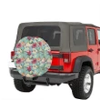 Alohawaii Accessory - Copy of Hawaii Seamless Exotic Pattern With Tropical Leaves Flowers Hawaii Spare Tire Cover - AH - J4