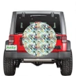Tropical Flower, Plant And Leaf Pattern Hawaii Spare Tire Cover | alohawaii.co