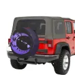 Alohawaii Accessory - Hawaii Hibiscus Map On The Moon Violet Spare Tire Cover AH J1