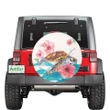 Turtle Hibiscus On Wale Spare Tire Cover | alohawaii.co