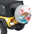 Alohawaii Accessory - Turtle Hibiscus On Wale Spare Tire Cover AH A0