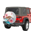 Alohawaii Accessory - Turtle Hibiscus On Wale Spare Tire Cover AH A0