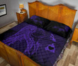 Hula Girl Hibiscus Map Quilt Bed Set - Purple - AH J4 - Alohawaii