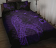 Hula Girl Hibiscus Map Quilt Bed Set - Purple - AH J4 - Alohawaii