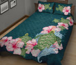 Hibiscus Turtle Dance Quilt Bed Set - AH - J1 - Alohawaii
