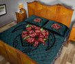 Hawaii Turtle Hibiscus Polynesian Quilt Bed Set - AH J4 - Alohawaii