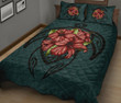 Hawaii Turtle Hibiscus Polynesian Quilt Bed Set - AH J4 - Alohawaii