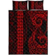 Alohawaii Quilt Bed Set - Hawaii Polynesian Quilt Bed Set Red