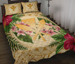 Alohawaii Quilt Bed Set - Kanaka Maoli Quilt Bed Set Strong Pattern Hibiscus Plumeria