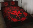 Hawaii Kanaka Turtle Hibiscus Polynesian Quilt Bed Set - Anthea Style Red - AH - J4 - Alohawaii