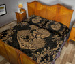 Hawaii Anchor Hibiscus Flower Vintage Quilt Bed Set - AH - Gold - J5 - Alohawaii