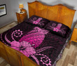Alohawaii Home Set - Quilt Bed Set Hawaii Polynesian Pineapple Hibiscus Zela Style Pink J4