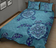 Alohawaii Quilt Bed Set - Blue Turtle Quilt Bed Set - AH J4 - Alohawaii