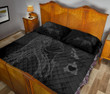Hula Girl Hibiscus Map Quilt Bed Set - Gray - AH J4 - Alohawaii