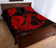 Anchor Poly Tribal Quilt Bed Set Red - AH - J1 - Alohawaii