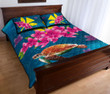 Hawaii Plumeria Kanaka Turtle Sea Quilt Bed Set - AH - J4 - Alohawaii