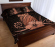Alohawaii Home Set - Quilt Bed Set Hawaii Polynesian Pineapple Hibiscus Zela Style Orange J4