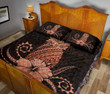 Alohawaii Home Set - Quilt Bed Set Hawaii Polynesian Pineapple Hibiscus Zela Style Orange J4