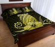 Hawaii Polynesian Pineapple Hibiscus Quilt Bed Set - Zela Style Yellow - AH - J4 - Alohawaii