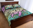 Alohawaii Home Set - Quilt Bed Set Hawaii Turtle Wave Polynesian Hey Style Yellow J4