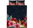 Alohawaii Quilt Bed Set - Forest Hibiscus Quilt Bed Set