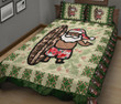 Santa Claus Surf Quilt Bed Set