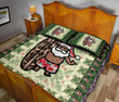 Alohawaii Home Set - Hawaiian Quilt Christmas - Santa Claus Surf Quilt Bed Set - AH J8