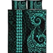 Alohawaii Quilt Bed Set - Hawaii Polynesian Quilt Bed Set Turquoise