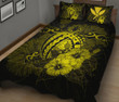 Hawaii Hibiscus Quilt Bed Set - Harold Turtle - Yellow - AH J9 - Alohawaii
