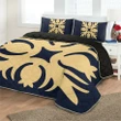 Hawaiian Royal Pattern Quilt Bed Set - Indigo - I1 Style - AH - J2 - Alohawaii