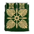 Alohawaii Quilt Bed Set - Hawaiian Royal Pattern Quilt Bed Set - Green - I3 Style