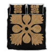Alohawaii Quilt Bed Set - Hawaiian Royal Pattern Quilt Bed Set - Black And Gold - U1 Style