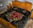 Hawaii Shark Hibiscus Gold Quilt Bed Set - AH J4 - Alohawaii