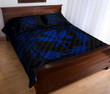 Alohawaii Home Set - Quilt Bed Set Hawaii Kanaka Turtle Hibiscus Polynesian Anthea Style Blue J4
