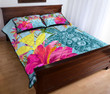 Hawaii Sea Turtle Hibiscus Kanaka Quilt Bed Set - AH - J4 - Alohawaii