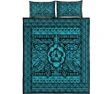 Alohawaii Quilt Bed Set - Hawaii Polyensian Turtle Quilt Bed Set Blue