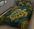Hawaii Turtle Polynesian Gold - Quilt Bed Set AH J2 - Alohawaii