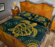 Hawaii Turtle Polynesian Gold - Quilt Bed Set AH J2 - Alohawaii