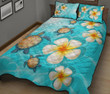 Alohawaii Home Set - Quilt Bed Set Hawaii Turtle Coat Of Arm Plumeria Ocean J4