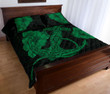 Anchor Poly Tribal Quilt Bed Set Green - AH - J1 - Alohawaii