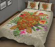Hawaii Turtle Life Hibiscus Design Quilt Bed Set - AH - J4 - Alohawaii