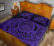 Hawaii Polynesian Turtle Quilt Bed Set - Purple - AH - J4 - Alohawaii